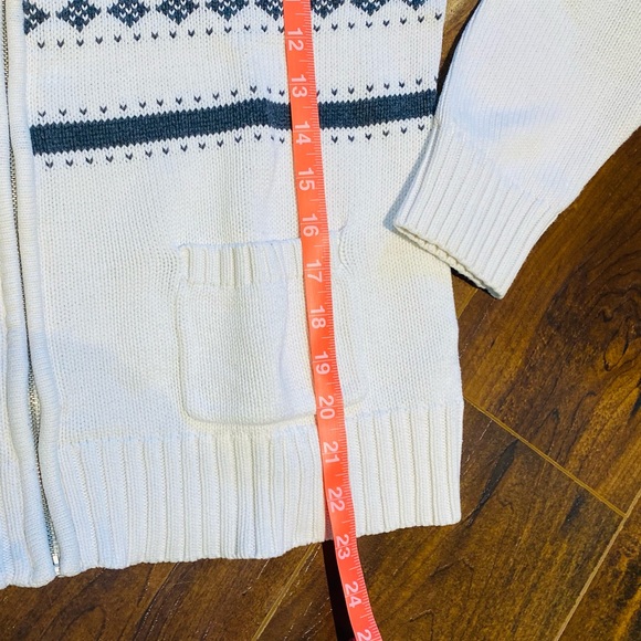 Alfred Sung Pure - Norwegian-style zip-up sweater size XL (fits like L) - Picture 3 of 4